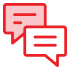 icon illustration of chat bubbles