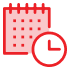icon illustration of a calendar